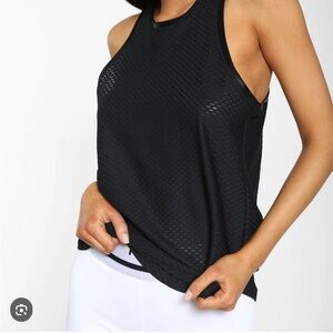 Koral  Black Sleeveless Tank Top